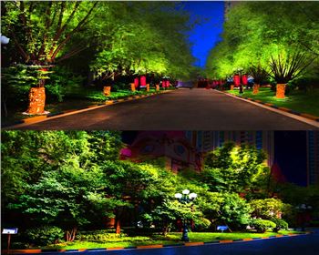 陜西小區(qū)廣場(chǎng)節(jié)日亮化