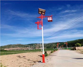 湖北延安甘泉新農村太陽能路燈項目